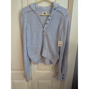 Free People We the Free Care FP Snowdrift Pullover NWT Small (retail $168)